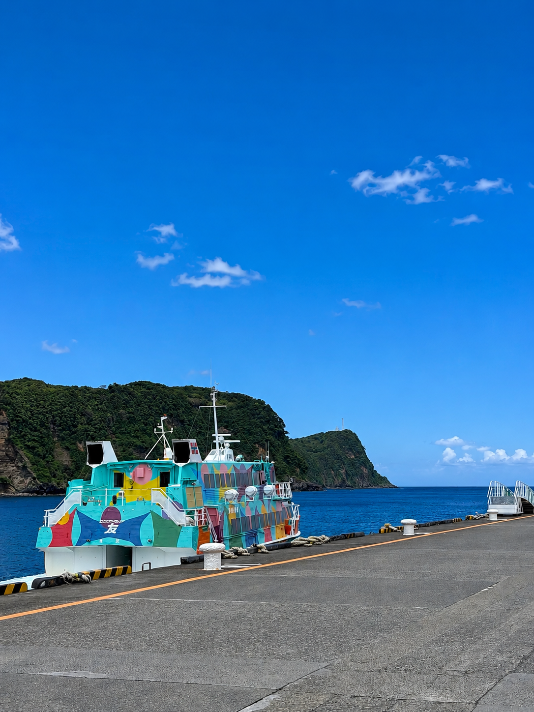 島での移動の様子
